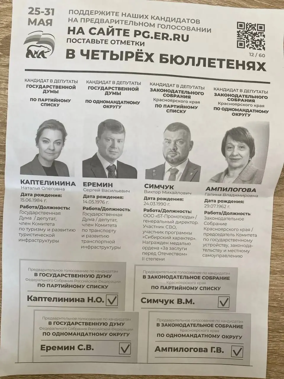 Администрация Назаровского округа рассылает предприятиям требования участвовать в праймериз «ЕР» и называет конкретных кандидатов. Аналогичные сообщения приходят из нескольких регионов.