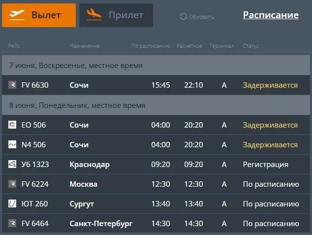 Из‑за массовых атак беспилотников в южных регионах часть рейсов из Сочи в Челябинск задерживаются: отправления переносили на вечер, на табло видны отложенные и отменённые рейсы. Пассажирам советуют проверять статус вылета у авиакомпаний.