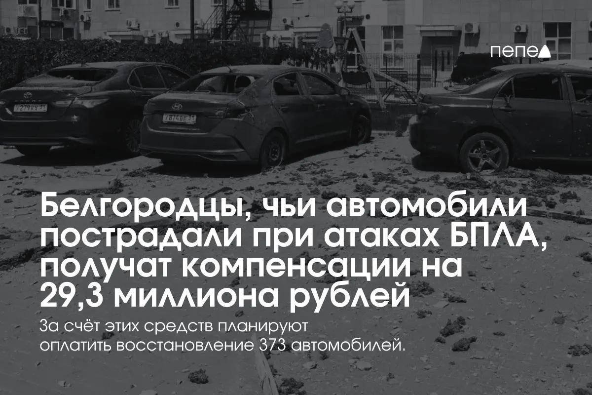 Власти региона направят 29,3 млн руб. 373 владельцам машин, пострадавших при обстрелах и атаках беспилотников — в среднем по 78,5 тыс. на автомобиль. Выплаты возобновлены после паузы и создания нового фонда.