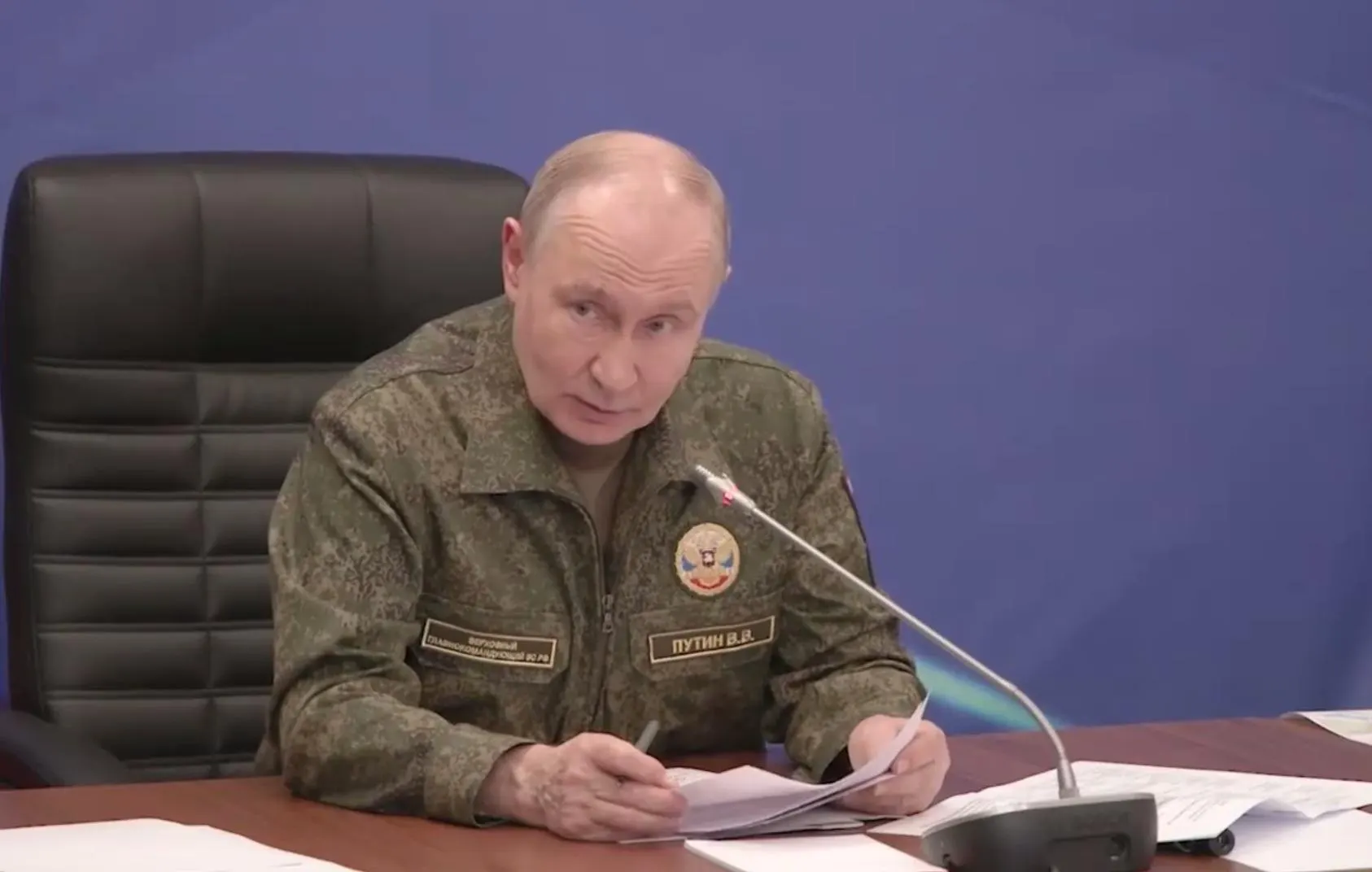 На совещании с военными президент заявил об освобождении Константиновки в Донецкой народной республике; с начала года ВС РФ освободили 133 населённых пункта.