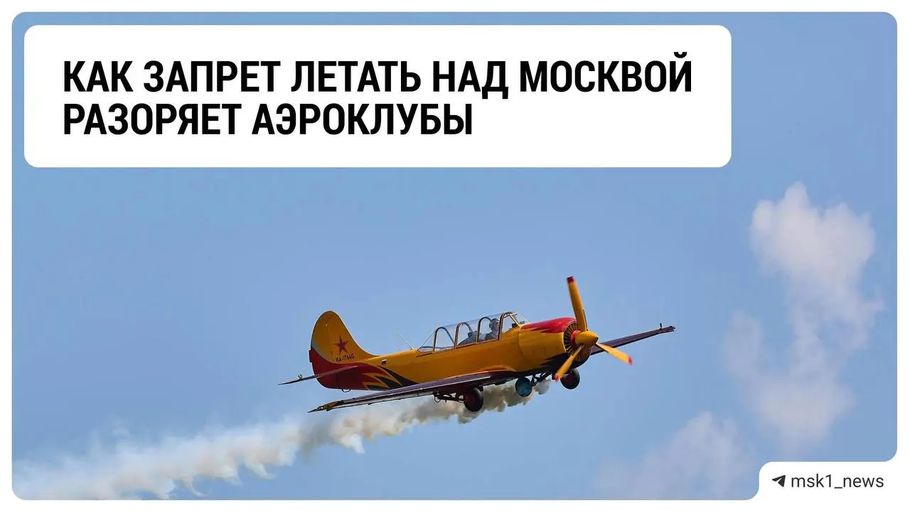 Из-за ограничений на полёты аэроклубы Подмосковья испытывают кризис: падение выручки, неопределённость и обращения к поддержке.