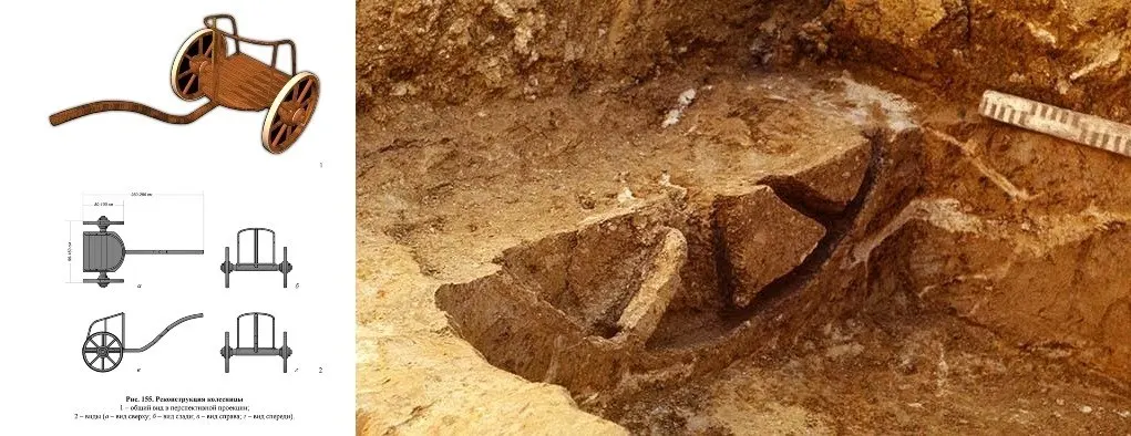 Археологические раскопки на юге Челябинской области выявили одни из древнейших колесниц со спицами, датируемые началом II тысячелетия до н. э.
