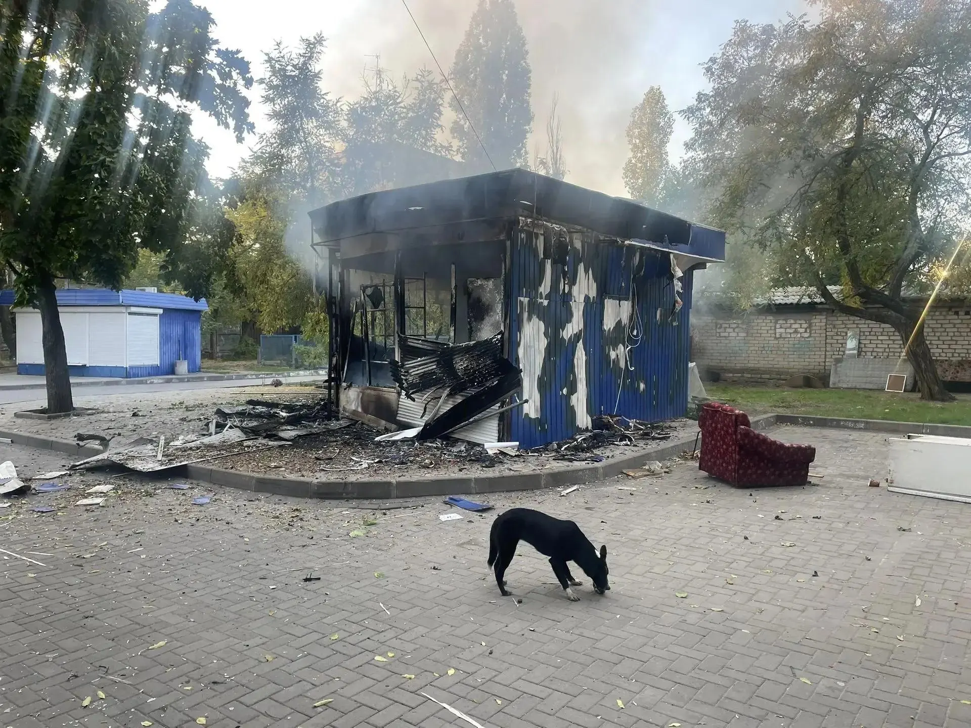 По итогам ночи по всей стране зафиксированы удары беспилотников; есть погибшие и раненые, загорелся магазин. Основной удар пришёлся на центральную часть страны.